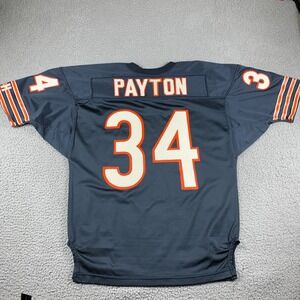 Vintage‎ Walter Payton Jersey 48 Black Chicago Bears Wilson Made In USA Pro Cut